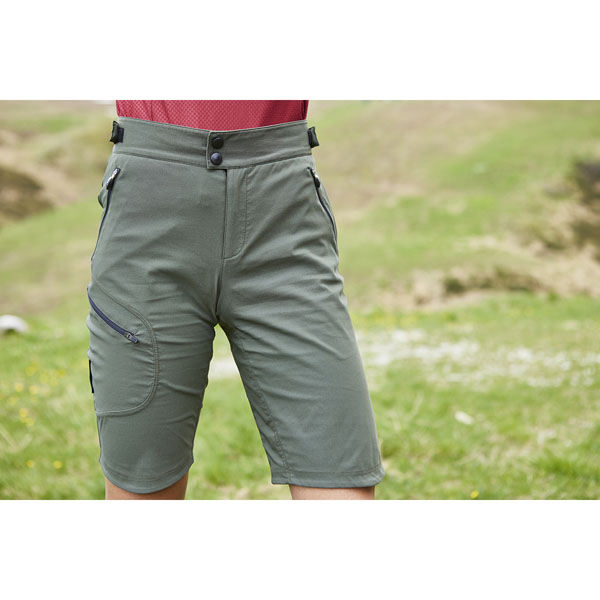 Women's military green multipurpose shorts ADVENTURES LADY SHORT